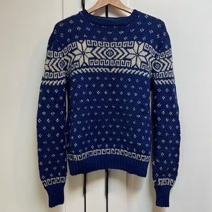 Vintage handknit Wool sweater